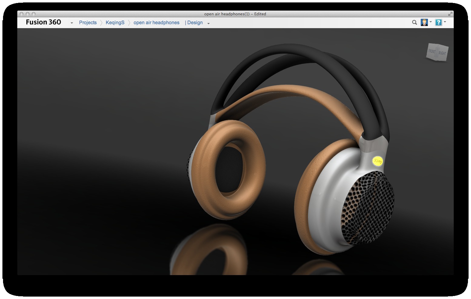 Openair headphone design Autodesk Online Gallery