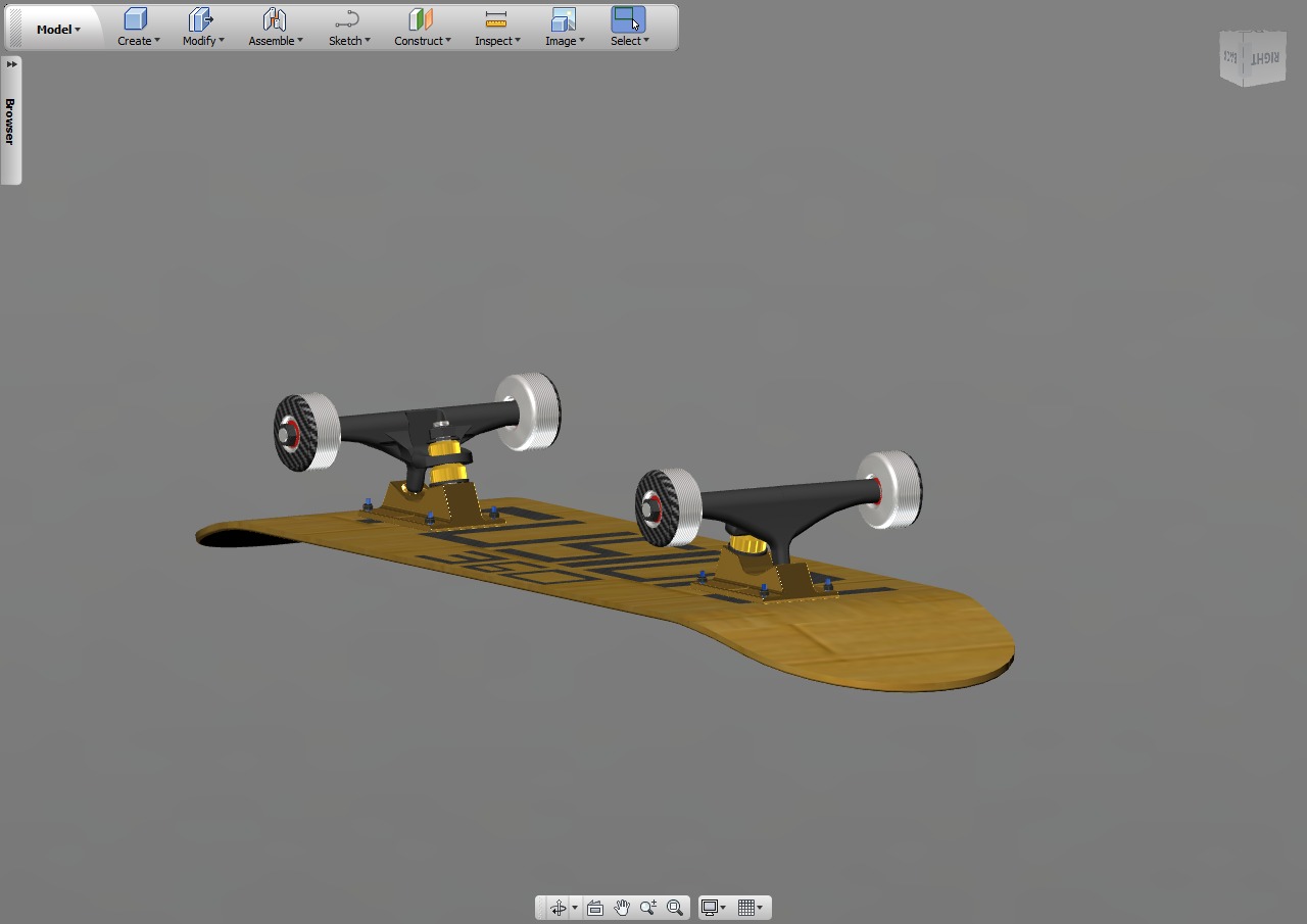 Skateboard Autodesk Fusion 360