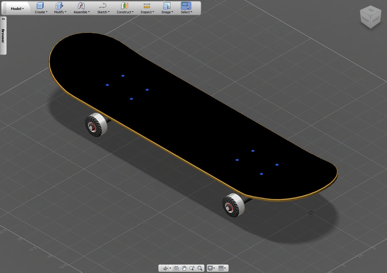 Skateboard Autodesk Fusion 360