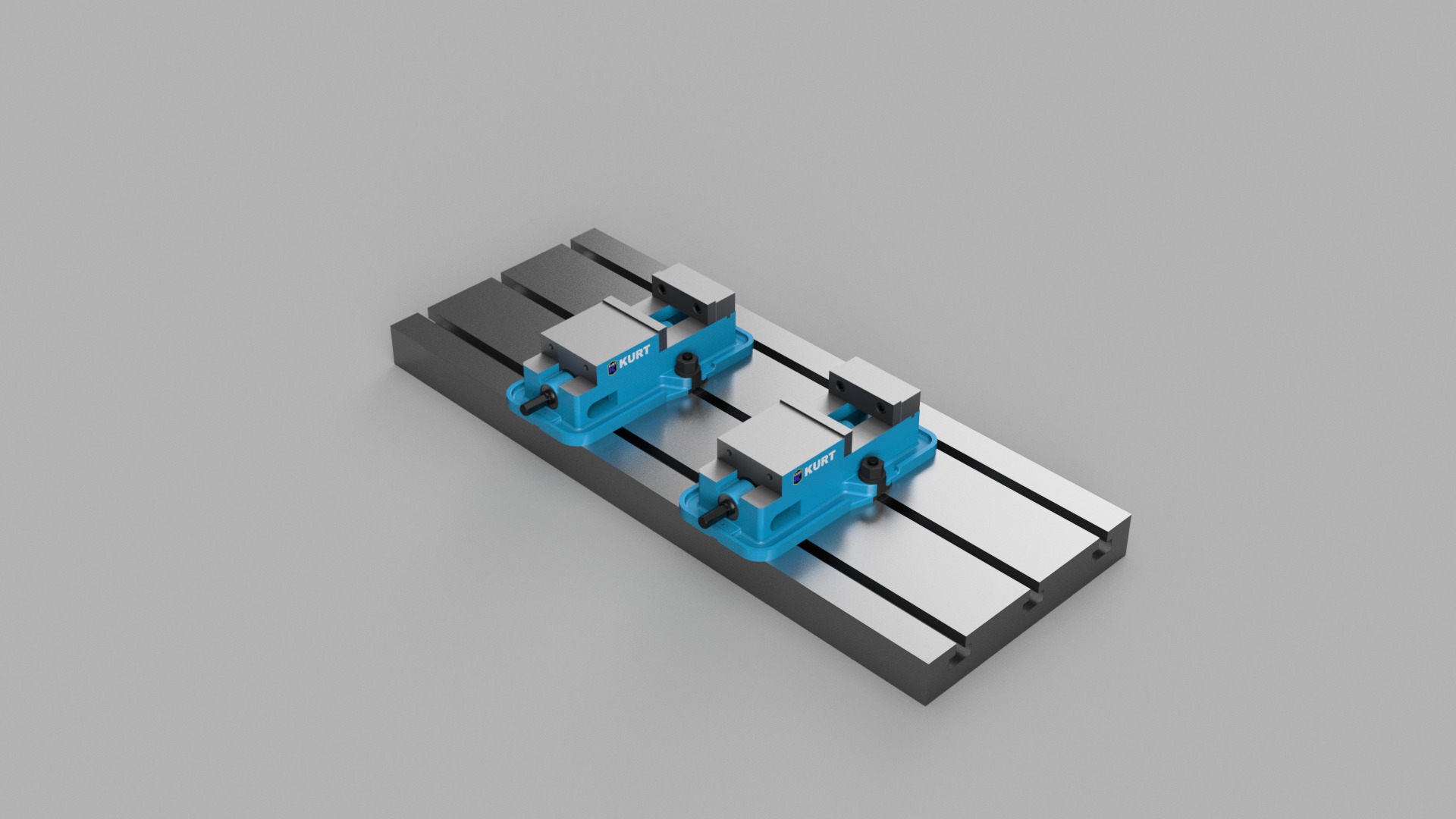 Haas VF2 + 2x KURT D40 ViseAutodesk Online Gallery