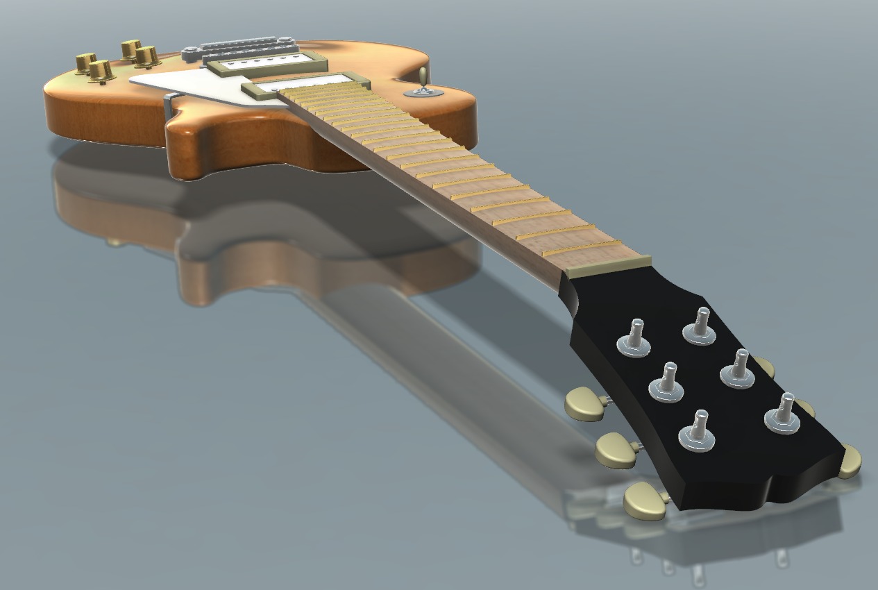 Revit Guitar Models _ Revit Families And BIM Objects From Musical ...